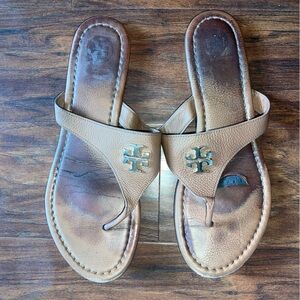 Tory Burch Brown Leather Sandals